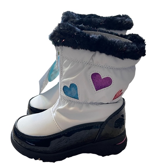 TOTES KIDS ALLISON WHITE WATERPROOF WINTER BOOTS - NIB! - Picture 3 of 5
